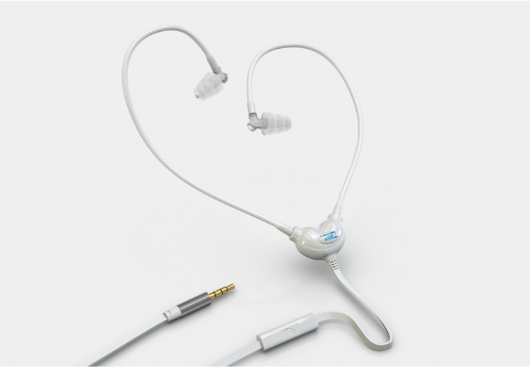 Fehér színű, Smart&Safe® levegőcső fülhallgató